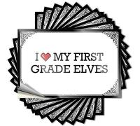 Toolbox Stickers and Decals I Love My First Grade Elves Stickers Mechanic Stickers Funny Bumper Stickers for Adults(6X9CM)