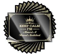Toolbox Stickers and Decals Keep Calm I'm Almost A Naval Architect Stickers Funny Car Decals Decor for Man Cave (Color : Colour, Size : 8X12CM)