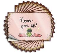 Toolbox Stickers and Decals Never Give Up: A Journey Through Challenges Stickers 10Pcs Prank Stickers for Adults Bumper Sticker(8X12CM)