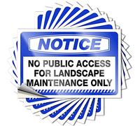 Toolbox Stickers and Decals Notice No Public Access for Landscape Stickers 10 Pcs Halloween Car Stickers Funny Warning Stickers(8X12CM)