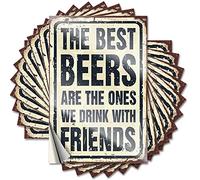 Toolbox Stickers and Decals The Best Beers are The Ones We Drink with Friends Funny Sticker 10 Pcs Tool Box Stickers Stickers for Your Car(6X9CM)