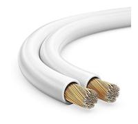Toolcity Speaker Cable Twin Wire 2x2.50mm2 (Box Cable/Audio Cable) 10 m White