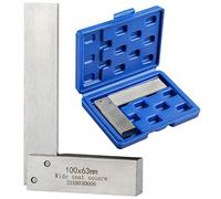 TOOLCOOL Machinist Square Engineers Square Try Square 90 Degree Right Angle Ruler Precision Ground Hardened Steel 100x63mm (4x2.5 inch)