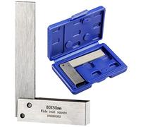TOOLCOOL Machinist Square Engineers Try Square 90 Degree Right Angle Ruler Precision Ground Hardened Steel 80x50mm (3.2x2 inch)