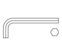 Toolcraft 112846 Angled Allen Key 0.9 mm Pack of 10