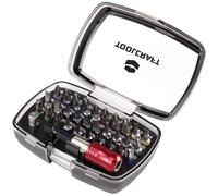 Toolcraft 1613599 Bit Set 32-Piece Colour-Coded Case Belt Clip