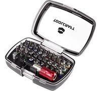 TOOLCRAFT 1613599 Bit Set 32 Pieces Slotted Screws, Phillips Phillips, Pozidriv Screws, Internal Hexagon, T-Profile