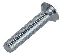 Toolcraft 194809 Slotted Countersunk Screws DIN 963 4.8 Steel M4x4...