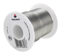 Toolcraft 2160424 Solder Wire Lead-Free Sn99.3Cu0.7 100g Halogen-Free