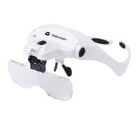 Toolcraft Magnifier Glasses with LED Lighting Multi-Magnification 2469761