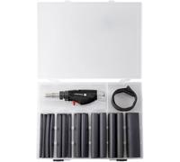 Toolcraft 27-Piece Heat-Shrink Tubing Set with 1300 °C Burner