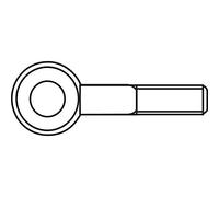 Toolcraft 50 Ring Screw Eye Metric M5 x 20