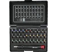 TOOLCRAFT 809204 Bit Set 31-Piece Slotted Phillips Phillips Pozidriv Inner Hex T-Profile