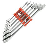 Toolcraft 824124 Fork/Ratchet Wrench Set Reversible 8-19mm 6pce