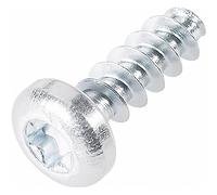 TOOLCRAFT 88200-2.5 Plastic Fearing Screw 2.5 mm 8 mm T-Profile Galvanised Steel Pack of 100