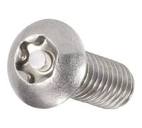 TOOLCRAFT 888764 Dome Head Screw M3 8 mm Torx Profile with A2 Stainless Steel Nipple Pack of 10