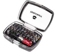 Toolcraft Bit Set 32-Piece Colour-Coded Case Belt Clip