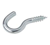 Toolcraft Galvanised Steel Screw Hooks 50 x 2.3 x 16mm Pack Of 50