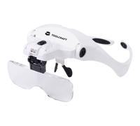 Toolcraft Magnifier Glasses with LED Lighting Multi-Magnification 2469761
