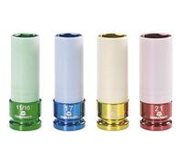 TOOLCRAFT Socket Spanner Insert Set 1/2 (12.5 mm) 4-Piece 821580