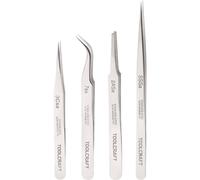 Toolcraft Stainless Steel Tweezers SSSA/2aSA/7SA/3cSA Set Of 4