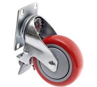 Toolcraft Swivel Castor 100mm with Brake 125kg Capacity