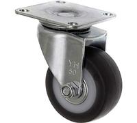 TOOLCRAFT TO-5137866 Swivel Castor with Mounting Plate 50 mm TPR