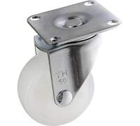 TOOLCRAFT TO-5137872 Swivel Castor with Mounting Plate 50 mm Polyamide