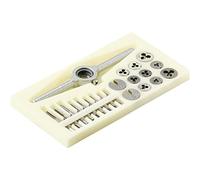 TOOLCRAFT TO-7106694 30-Piece HSS Tap Set M1, M1.1, M1.2, M1.4, M1.6, M1.8, M2, M2.2, M2.5