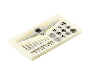Toolcraft TO-7106694 Tapping Head Set 30-Piece HSS Sizes M1-M2.5