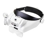 Toolcraft TO-7440588 LED Head Light with LED Lighting Magnification Factor: 3.5 x 2.5 x 2.0 x 1.5 x 1.0 x Lens Size