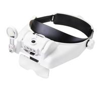 Toolcraft TO-7440588 LED Head Light with LED Lighting Magnification Factor: 3.5 x 2.5 x 2.0 x 1.5 x 1.0 x Lens Size