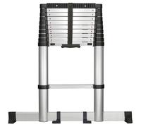 Toolcraft TO-7868814 Telescopic Ladder 1.93m 150kg Aluminium/PVC