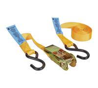 Toolcraft TO-9614760 Double Strap Ratchet 320 daN 3m x 25mm S-hook