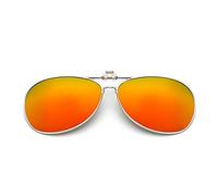 TOOLDO Night Driving Glasses Polarized Day Night Vision Clip on Lens Sunglasses UV Protection Anti-Glare for Women Men Driving Travelling Outdoor Sport-Orange