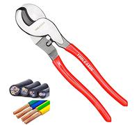 TOOLEAGUE Profession Cable Cutter 10-Inch High Leverage Cutter for Aluminum, Copper, Communications Cable, AWG 3, 2, 2/0