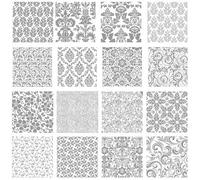 Tooled Leather Seamless Pattern Bundle 16 Design | Dxf Eps SVG Png Pdf Printable File Format | Instant Digital Download | Vintage Home Decor Floral Apparel Print Wall Art Vector 0055