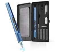 Toolendary Mini Electric Screwdriver Kits, 47 in 1 Precision Electric Screwdriver, Power Sets with 40 Bits, Small Kit Cordless for Camera, Laptop-Blue