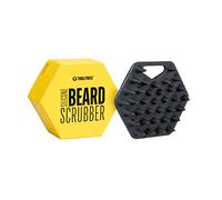 TOOLETRIES - Beard Scrubber - Silicone Facial Hair Exfoliator & Brush - Deep Cleans, Unclogs Pores, Promotes Hair Growth, & Removes Beardruff - Soft-Touch Shower & Bathroom Accessory - Charcoal