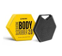 TOOLETRIES Body Scrubber 2.0 - Premium Silicone Shower Scrubber for Skin Exfoliation, Ergonomic Handle with Lather-Boosting Bristles, Quick Drying and Long-Lasting - Charcoal
