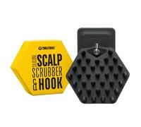 Tooletries - Scalp Massager & Hook - Silicone Toiletry Scrubber & Holder, Shower & Bathroom Accessory - Features Silicone-Grip Technology, Removable & Reusable