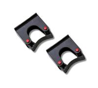 Toolflex Tool Holder 20-30mm - Pack of 2 Wall Mounted Handle Grips - Heavy Duty Rubber Clamp Storage for Garage, Shed & Cleaning Tools