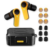 ToolFun Bluetooth 6.0 Jobsite Earbuds, 70H Playtime, IP56 Waterproof, 30dB SNR Noise Cancelling, ENC, Heavy Duty True Wireless Ear Buds for Outdoor Work, Construction with 12pcs Earplugs