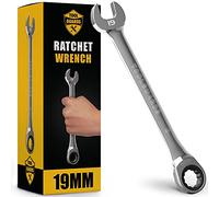 TOOLGUARDS Ratcheting Wrench - Slim Profile - Ratchet Wrench, 19 mm Wrench Set