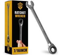 ToolGuards Ratcheting Wrench - Slim Profile - Ratchet Wrench, 7/16" Wrench