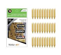 TOOLI-ART 30 Replacement Chisel Nibs. Compatible Medium Tip Paint Pens Acrylic Markers. Polyester Fiber. Easy To Replace
