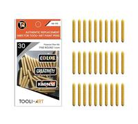 TOOLI-ART 30 Replacement Nibs Double Sided 1mm Round. Compatible Extra Fine Tip Paint Pens Acrylic Markers. Polyester Fiber. Easy To Replace