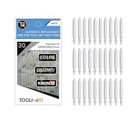 TOOLI-ART 30 Replacement Nibs Extra Fine Tip Paint Pens Acrylic Markers. Easy To Replace
