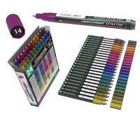TOOLI-ART Acrylic Paint Markers Paint Pens Special Colours Set For Rock Painting, Canvas, Fabric, Glass, Mugs, Wood, Ceramics, Plastic, Multi-Surface. Non Toxic, Water-based (JEWEL XF)