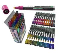 TOOLI-ART Acrylic Paint Markers Paint Pens Special Colours Set For Rock Painting, Canvas, Fabric, Glass, Mugs, Wood, Ceramics, Plastic, Multi-Surface. Non Toxic, Water-based (JEWEL M)